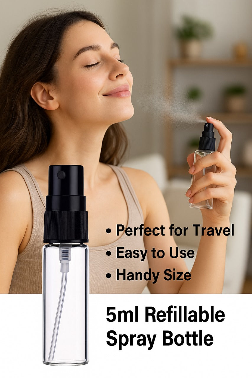 5ml Glass Perfume Spray Bottle – Travel Refillable