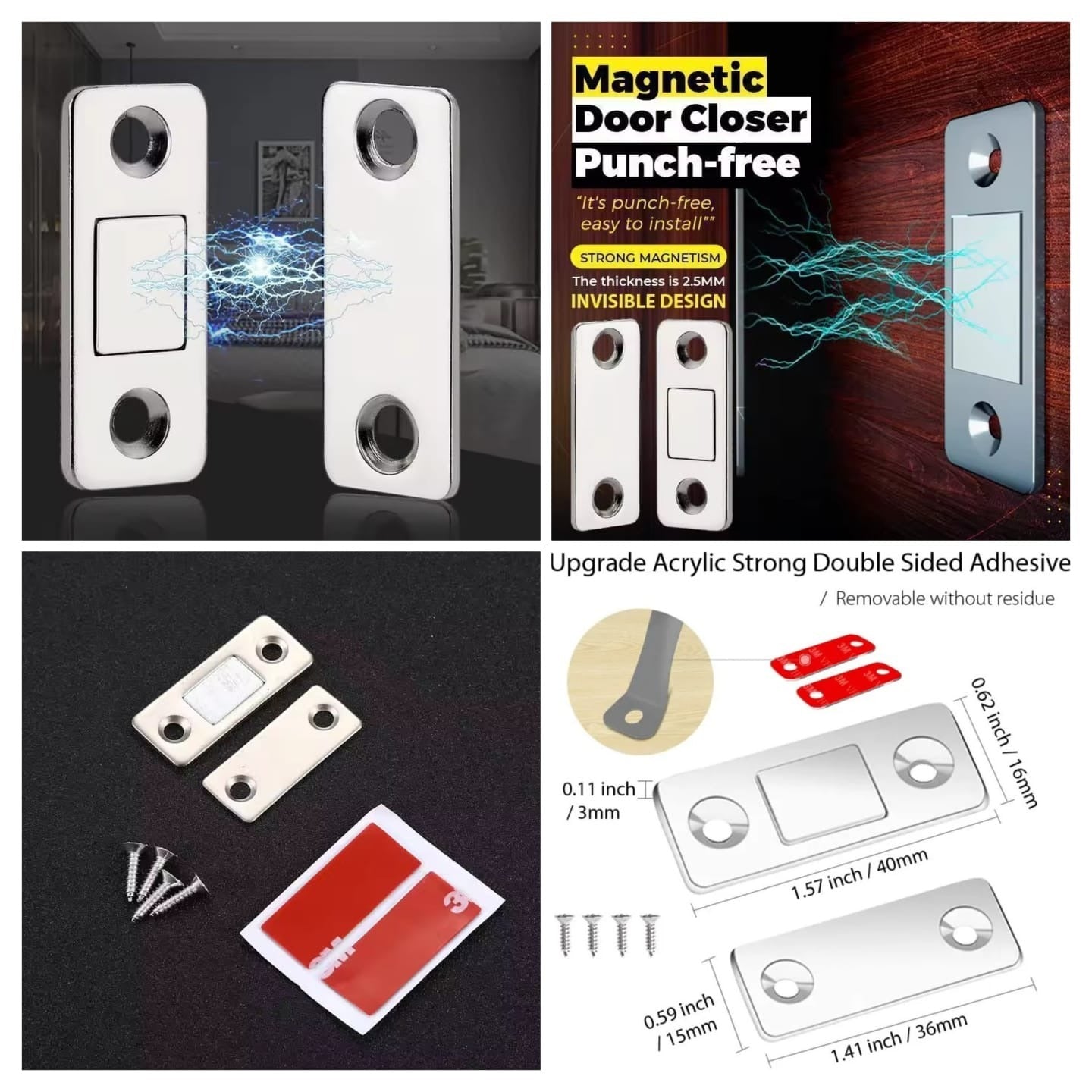 Ultra Thin Magnetic Catch for Cabinet & Drawer