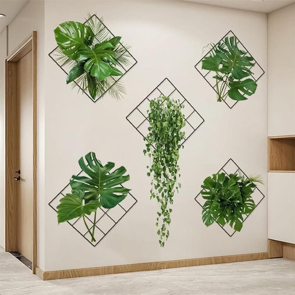 3D Grass Leaf Wall Sticker – Waterproof Indoor Decor