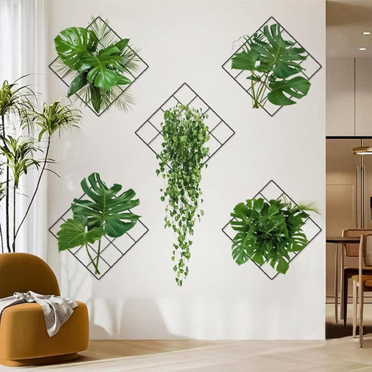 3D Grass Leaf Wall Sticker – Waterproof Indoor Decor