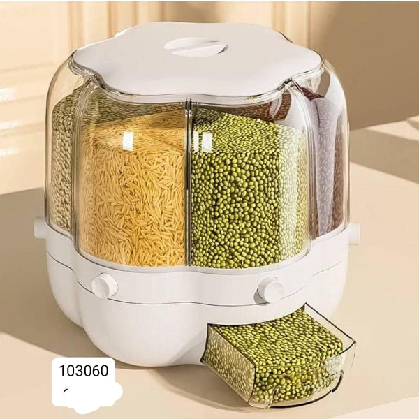 Rotating Cereal & Lentil Grain Storage Dispenser ( 10kg )