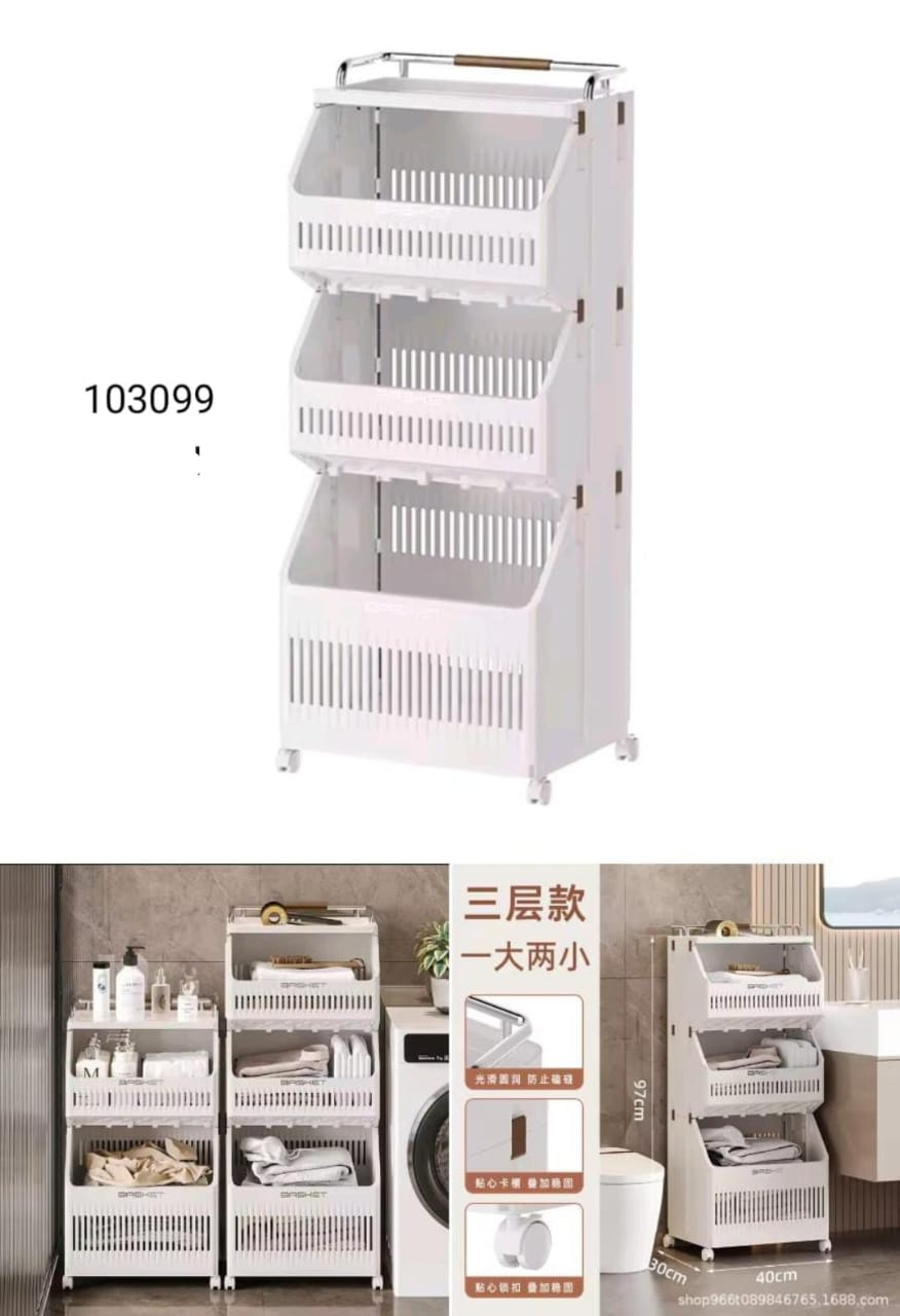 3-Layer Heavy Duty Multi-Purpose Storage Trolley