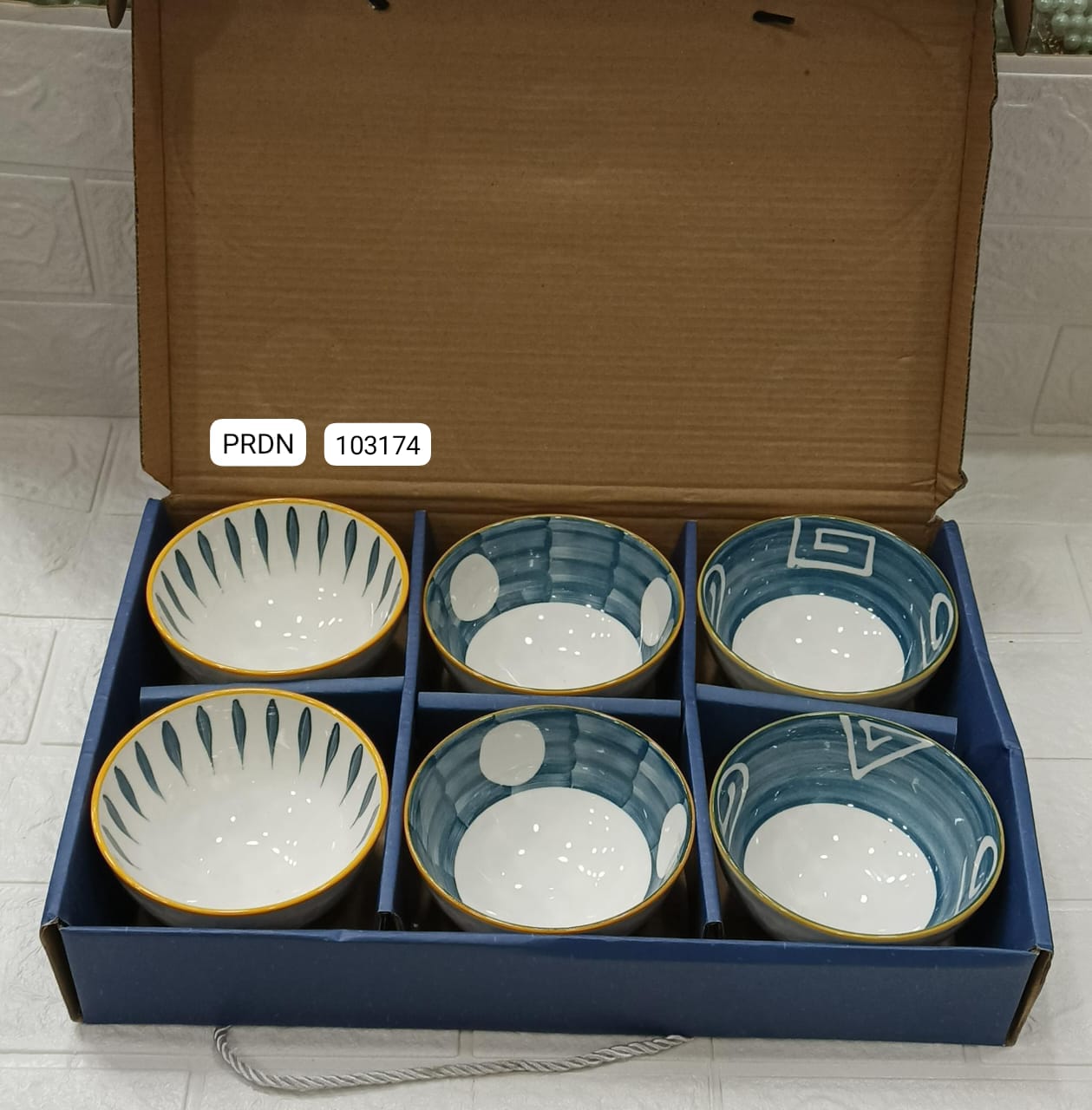 Set of 6 Premium Ceramic Serving Bowls