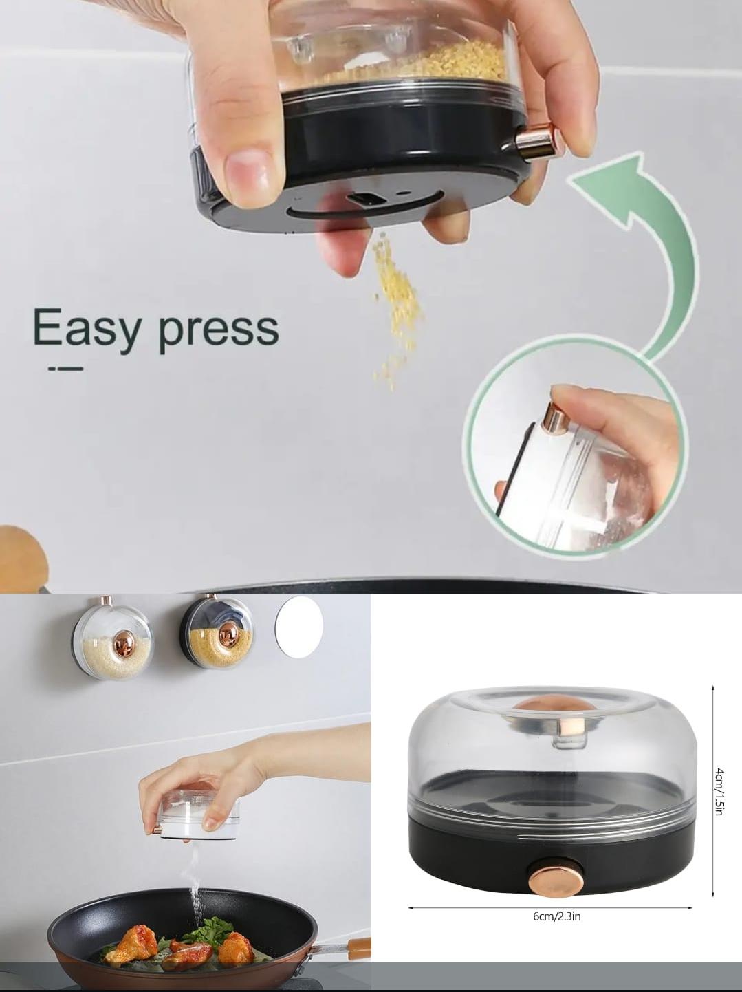 Magnetic Spice Jar Set – Fridge & Oven Storage Organizer