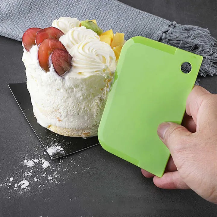 Cake Scraper Smoother Tool Set 3PCS for Baking Decoration