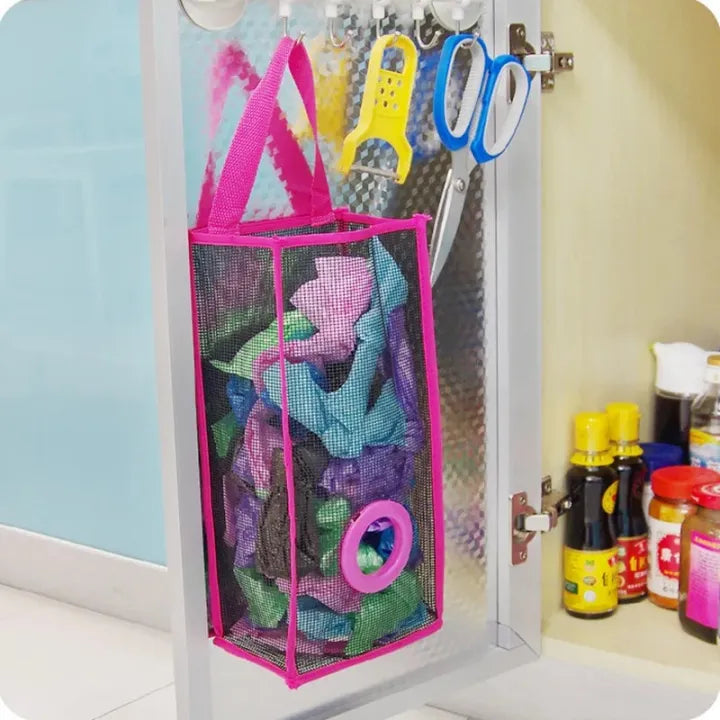 Plastic Shopping Bag & Trash Holder for Kitchen