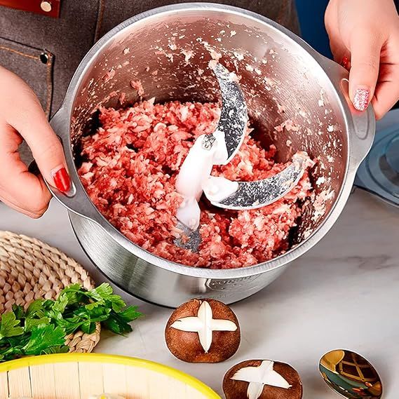 2L Electric Meat Grinder – High-Power Stainless Steel Food Chopper