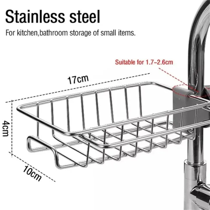 Rotatable Stainless Steel Sink Drainer & Storage Rack