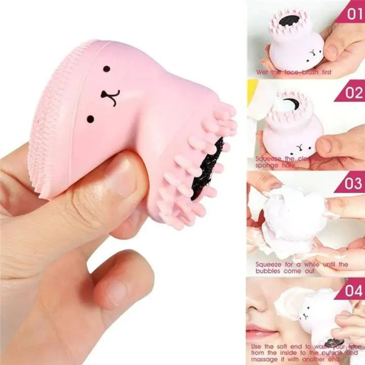 Silicone Octopus Facial Cleansing & Exfoliating Brush