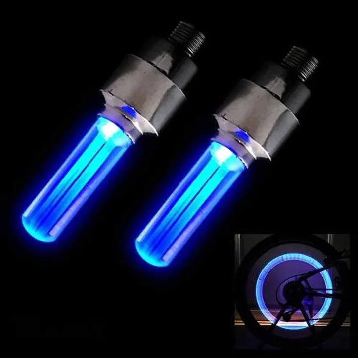 Waterproof LED Tyre Valve Lights for Car Bike
