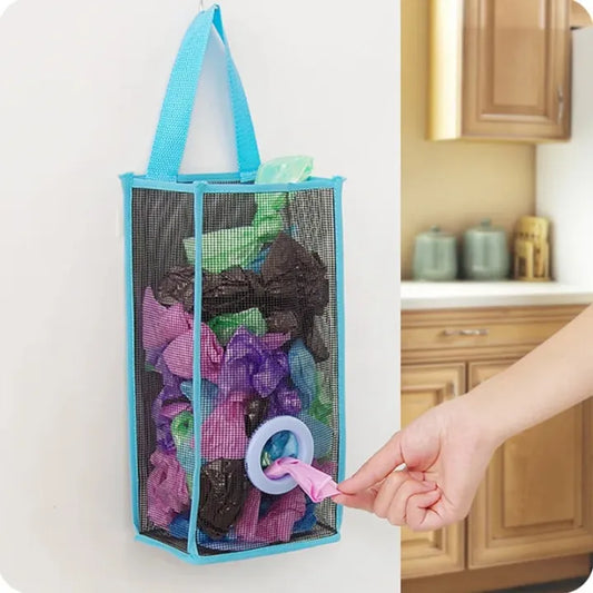 Plastic Shopping Bag & Trash Holder for Kitchen