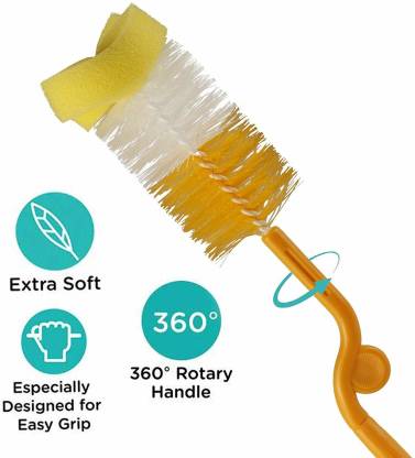 Baby Feeder Cleaning Brush 360 Degree Rotation - 2 Pcs