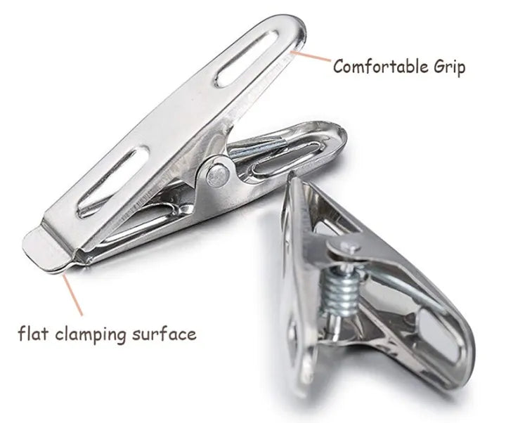 20PCS Multipurpose Stainless Steel Clothes & Laundry Clips