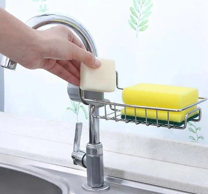 Rotatable Stainless Steel Sink Drainer & Storage Rack