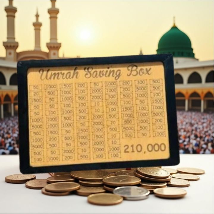 Islamic Umrah Saving Box – 280-Day Coin Bank