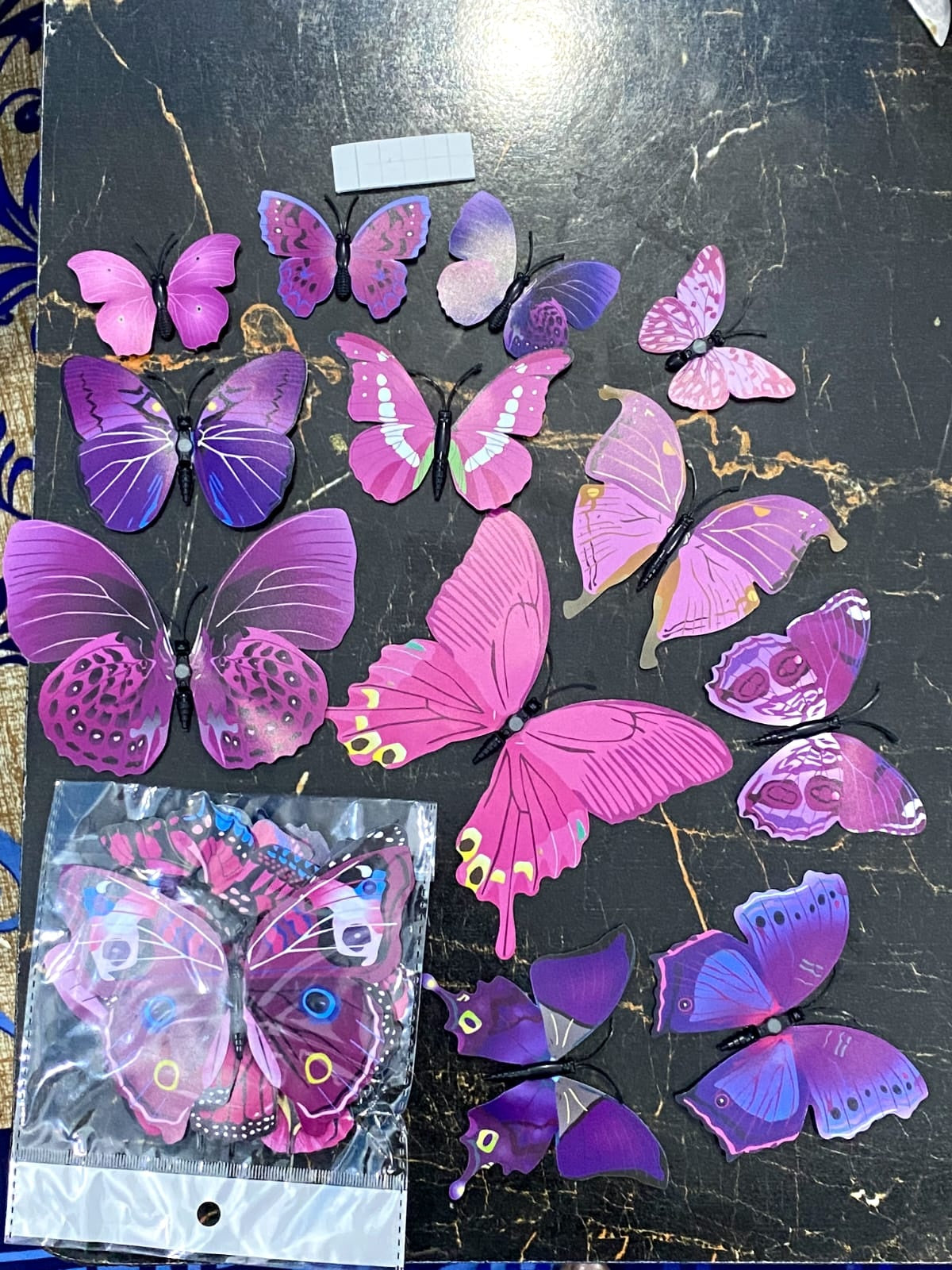 12Pcs Magnetic Butterfly Sticker for Home Decoration