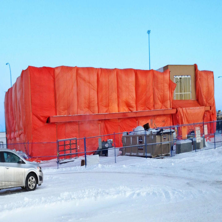 Heavy-Duty Orange PVC Tarpaulin – Waterproof Tarpal Sheet