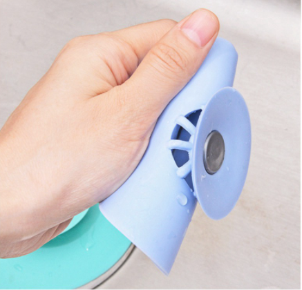 Silicone Bath Tub Sink Strainer Hair Catcher