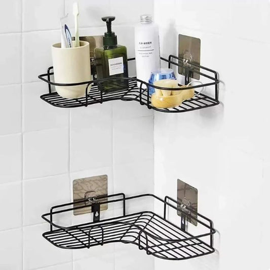 Metal Wall Mounted Triangle Shaped Storage Organizer