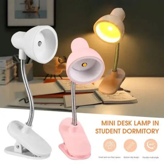 Mini Portable LED Clip Book Light for Reading