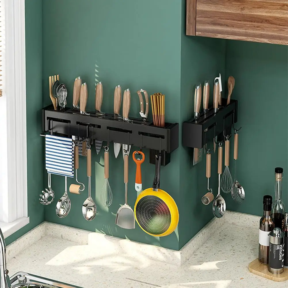 Wall Mounted Iron Knife Storage Organizer