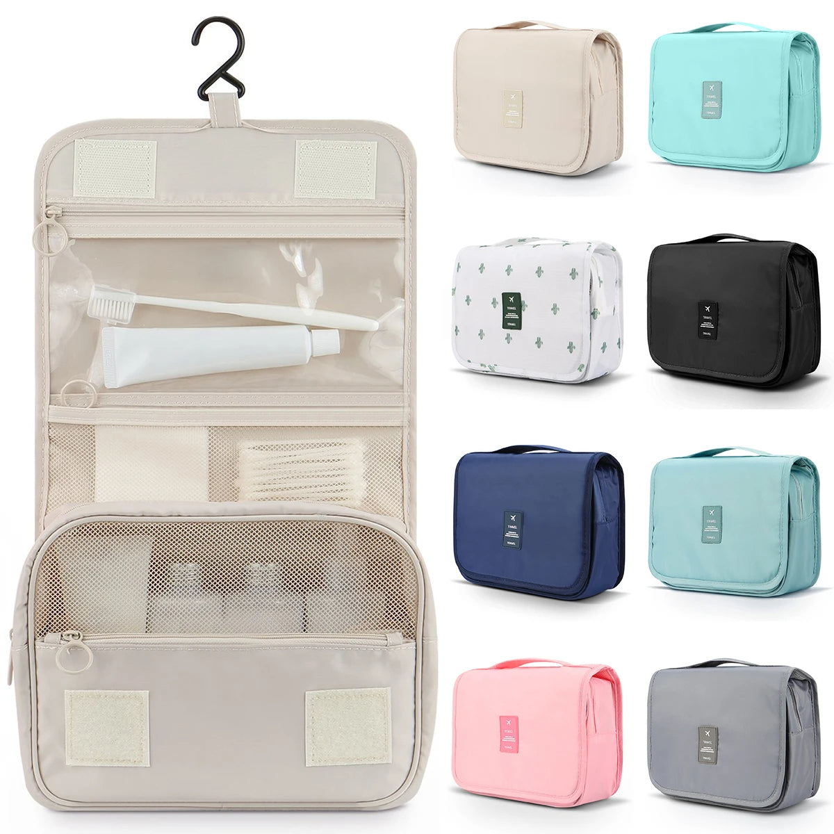 Hanging Travel Toiletry & Cosmetic Storage Bag