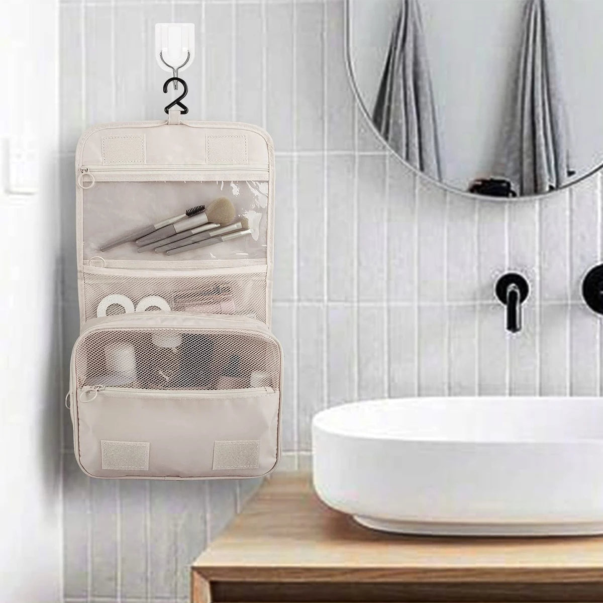 Hanging Travel Toiletry & Cosmetic Storage Bag