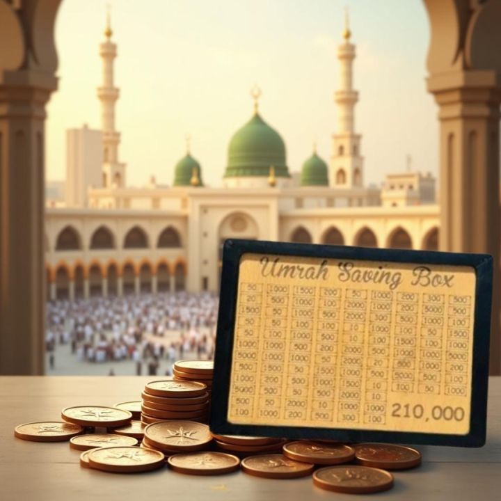 Islamic Umrah Saving Box – 280-Day Coin Bank