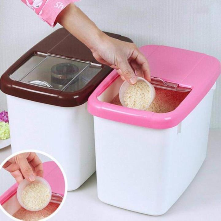 10Kg Airtight Rice Storage Container Bin Dispenser