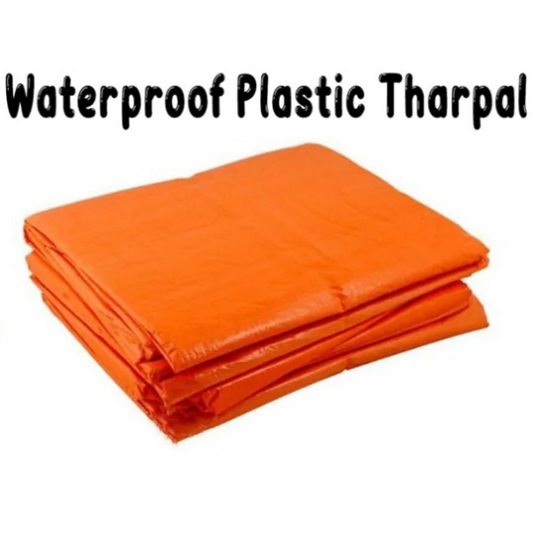 Heavy-Duty Orange PVC Tarpaulin – Waterproof Tarpal Sheet