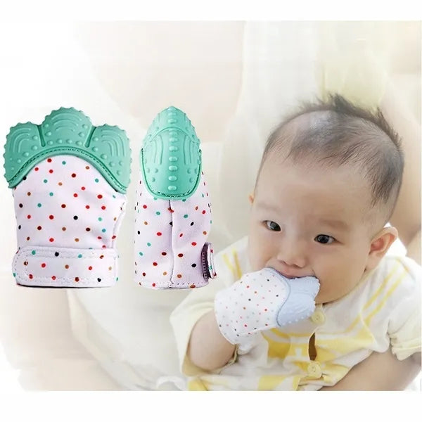 1PC Baby Teething Glove – Soft Silicone Infant Mitten