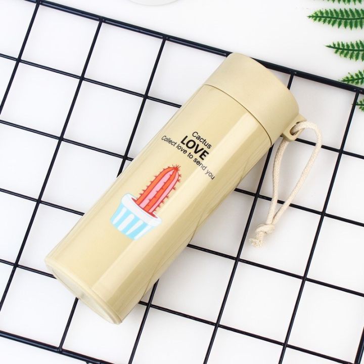 Cactus Glass Water Bottle – Food-Grade Insulated Leakproof Bottle
