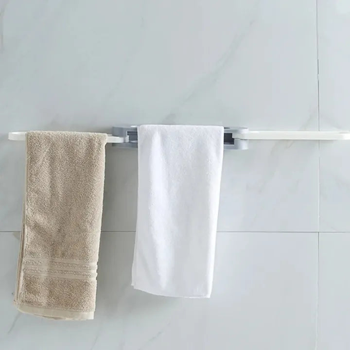 3-in-1 Wall-Mounted Folding Shoe & Towel Hanger