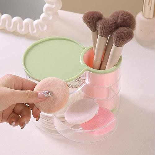 3 Layer Jewelry Cosmetic Makeup Brush Organizer