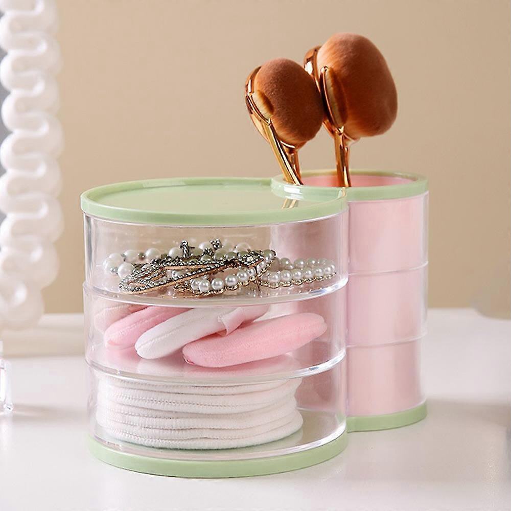 3 Layer Jewelry Cosmetic Makeup Brush Organizer