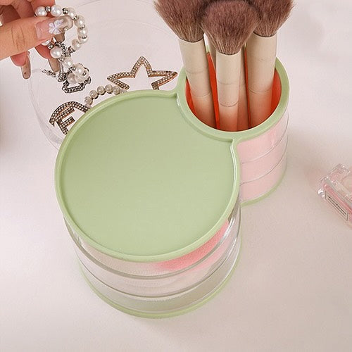 3 Layer Jewelry Cosmetic Makeup Brush Organizer