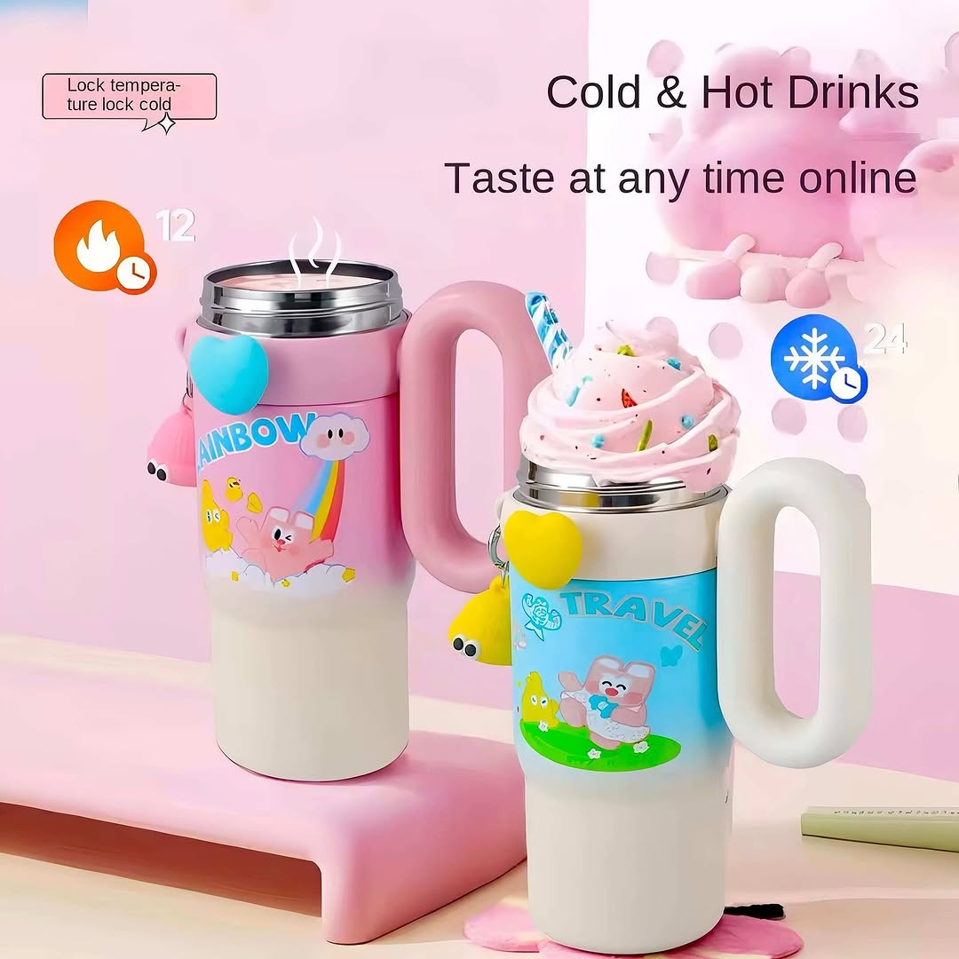 850ml Stainless Steel Tumbler – Insulated Travel Mug with Lid