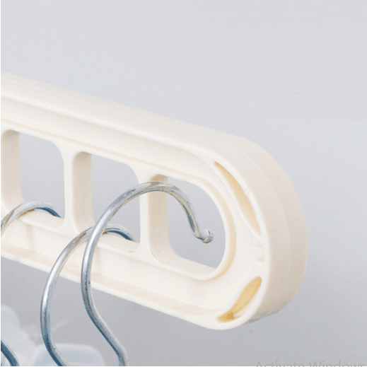 Home Accessories Hangers For Clothes 9 Hole Hanger - Plastic