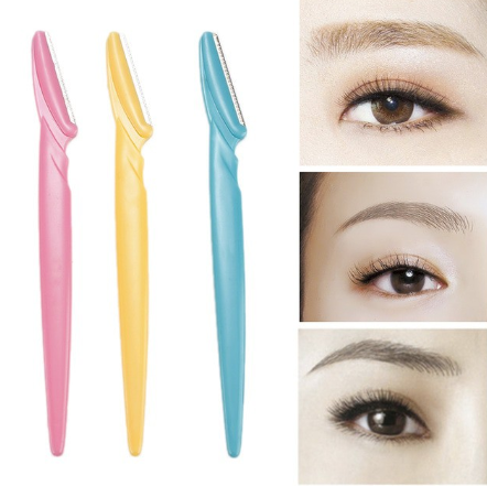 Pack of 3 Eyebrow Razors Facial Hair Trimmer for Women