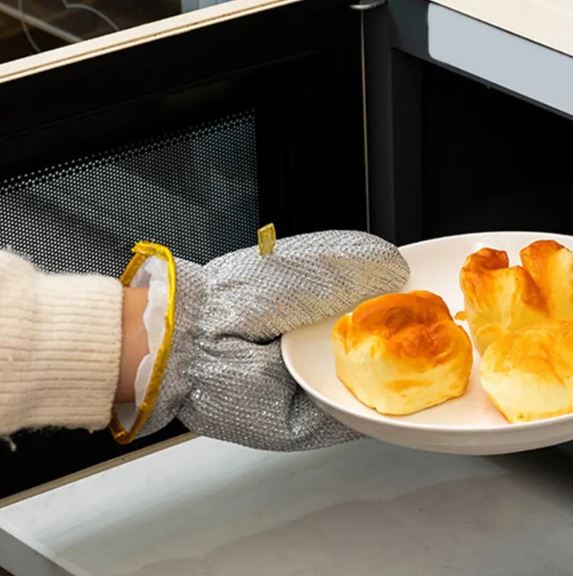 Steel Wire Dishwashing Gloves Anti-Scalding & Oil-Proof – 1 Pair