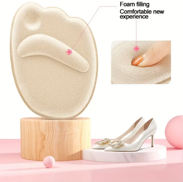 Forefoot Cushion Pads for Loose Shoes Pain Relief Insoles - 1 Pair