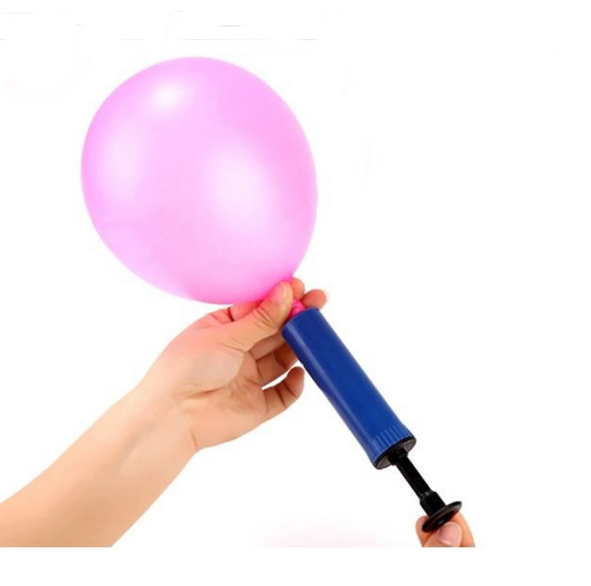Party Accessories Manual Hand Portable Balloon Air Pump - Plastic - 1Pc