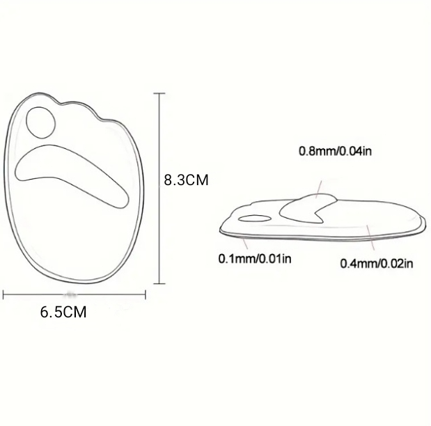 Forefoot Cushion Pads for Loose Shoes Pain Relief Insoles - 1 Pair