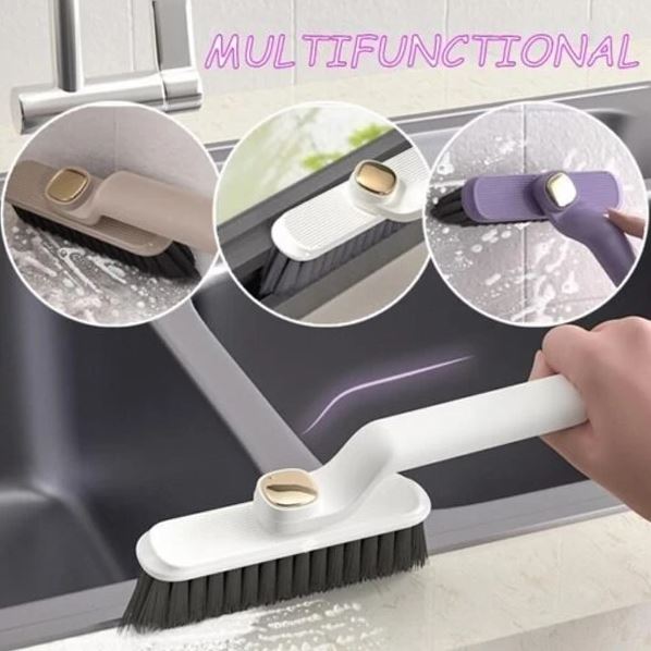 360° Rotating Hard Bristle Crevice Cleaning Brush