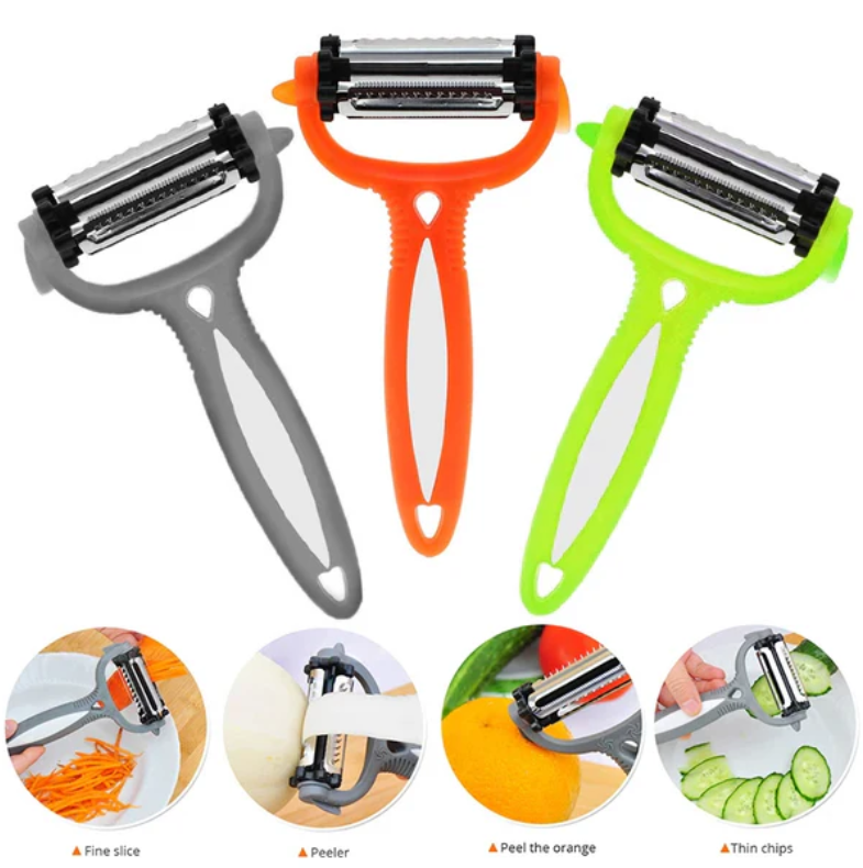 3 in 1 Roto Peeler for Fruit and Vegetables - 1Pc