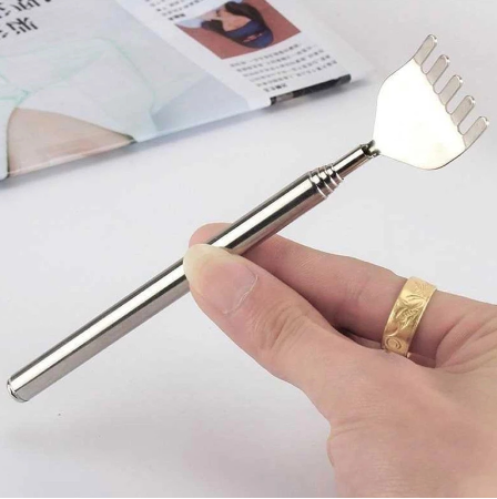 Stainless Steel Anti Khujli Stick Back Massager For Body - 1pc