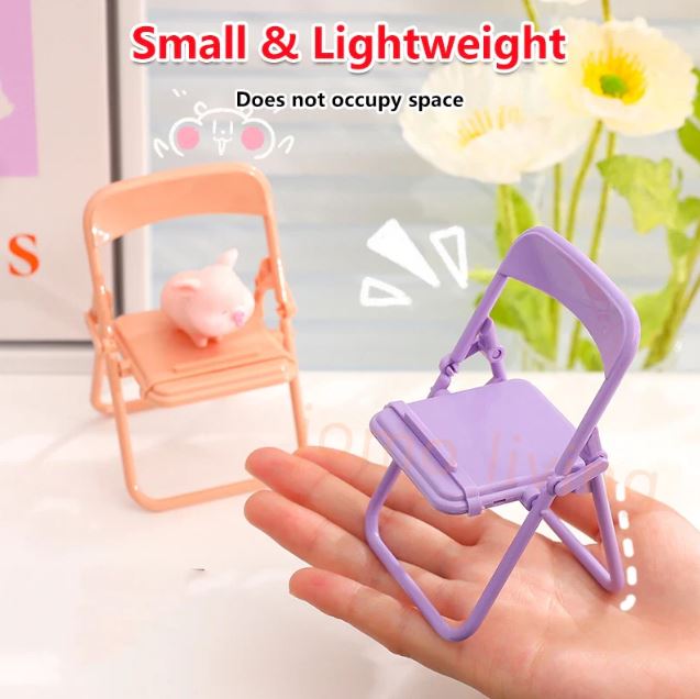 Cute Chair Shape Foldable Mobile Phone Holder Stand 1PC