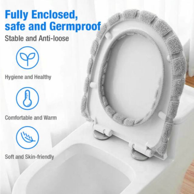 Commode Toilet Seat Cover Comfortable Bathroom Cushion