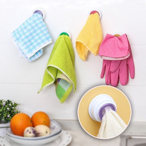 Self Adhesive Towel Hooks for Bathroom Kitchen No Drilling Pack of 3