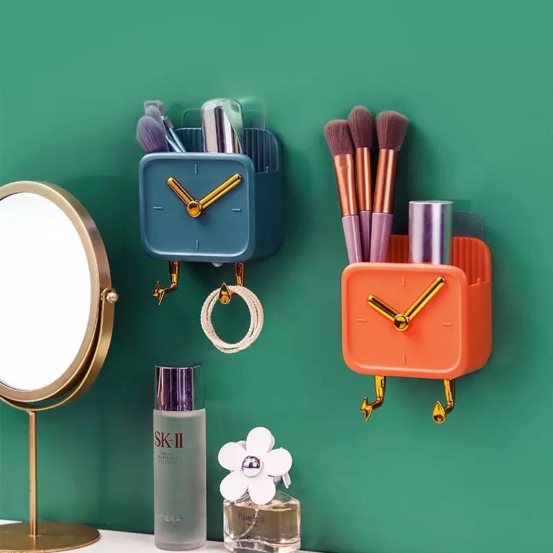 Clock Shaped Wall Mounted Phone Holder